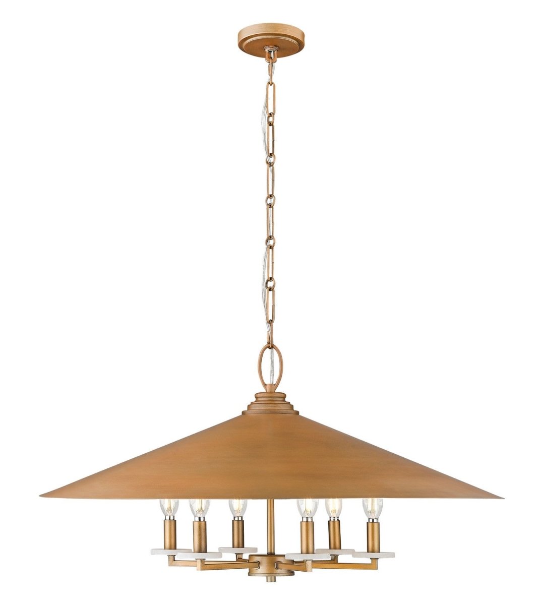 Lustre Rialto - Étain signature 32" by Z-Lite | Luminaires & cie