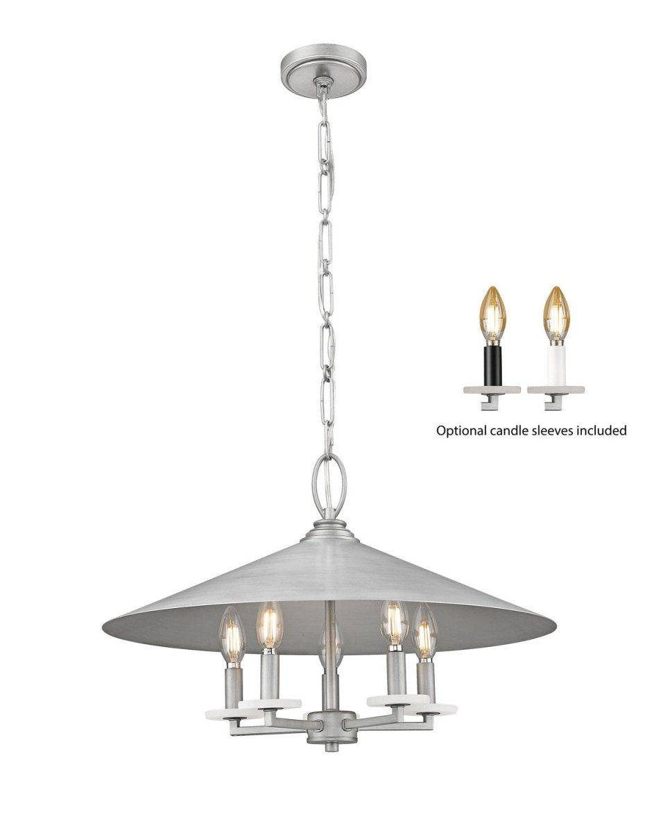 Lustre Rialto - Étain signature 32" by Z-Lite | Luminaires & cie