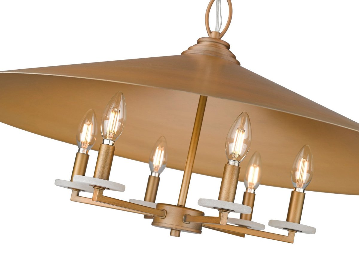 Lustre Rialto - Étain signature 32" by Z-Lite | Luminaires & cie