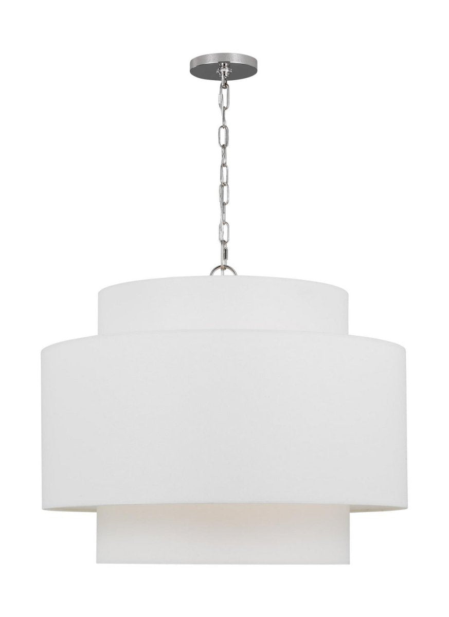 Lustre Sawyer - Nickel poli 26" by Visual Comfort Studio | Luminaires & cie