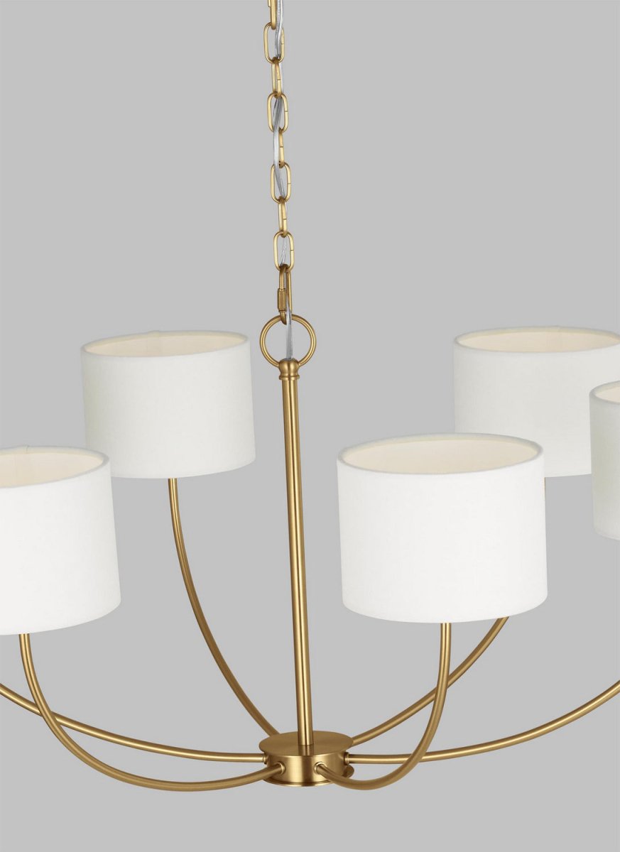 Lustre Sawyer - Rotin blond 32" by Visual Comfort Studio | Luminaires & cie