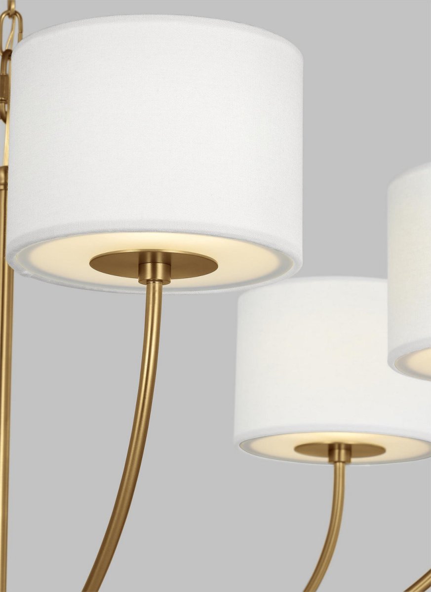 Lustre Sawyer - Rotin blond 32" by Visual Comfort Studio | Luminaires & cie