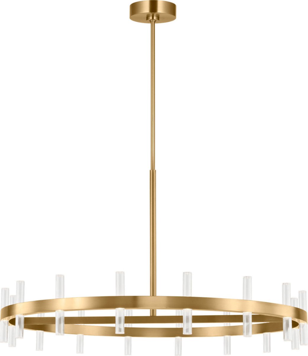 Lustre Silas - Laiton bruni 36" by Visual Comfort Studio | Luminaires & cie