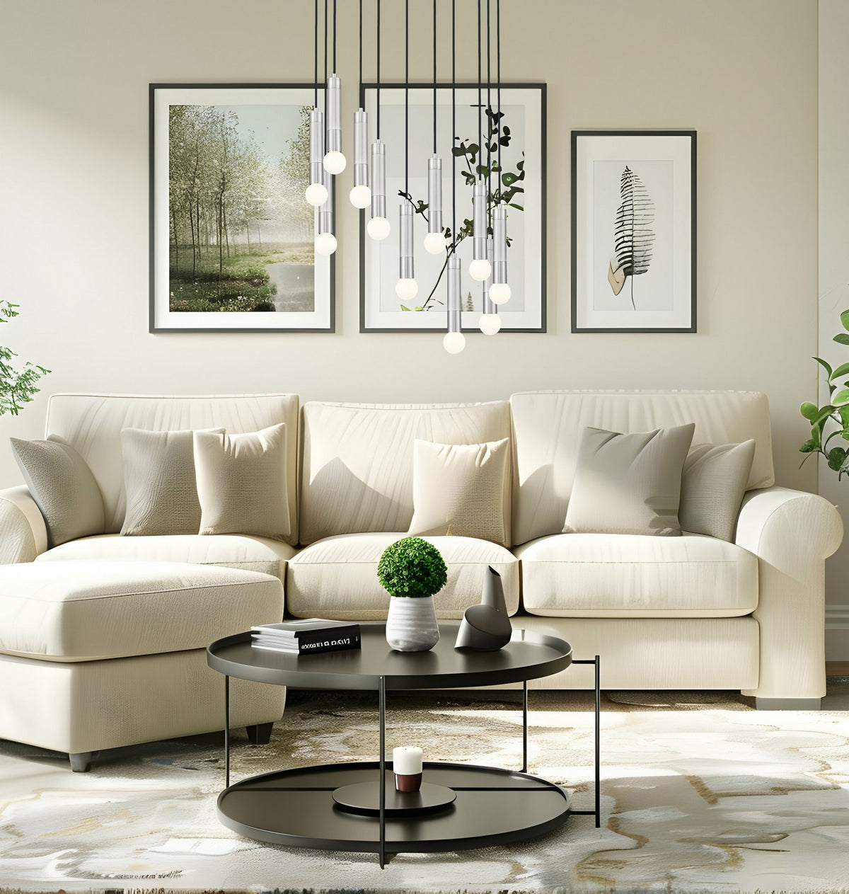 Lustre Stari Nickel brossé, 24" – vue 3