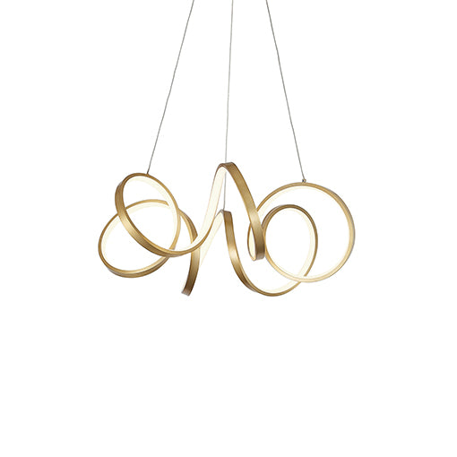 Lustre Synergy Laiton antique, 23 3/4" – Kuzco Lighting