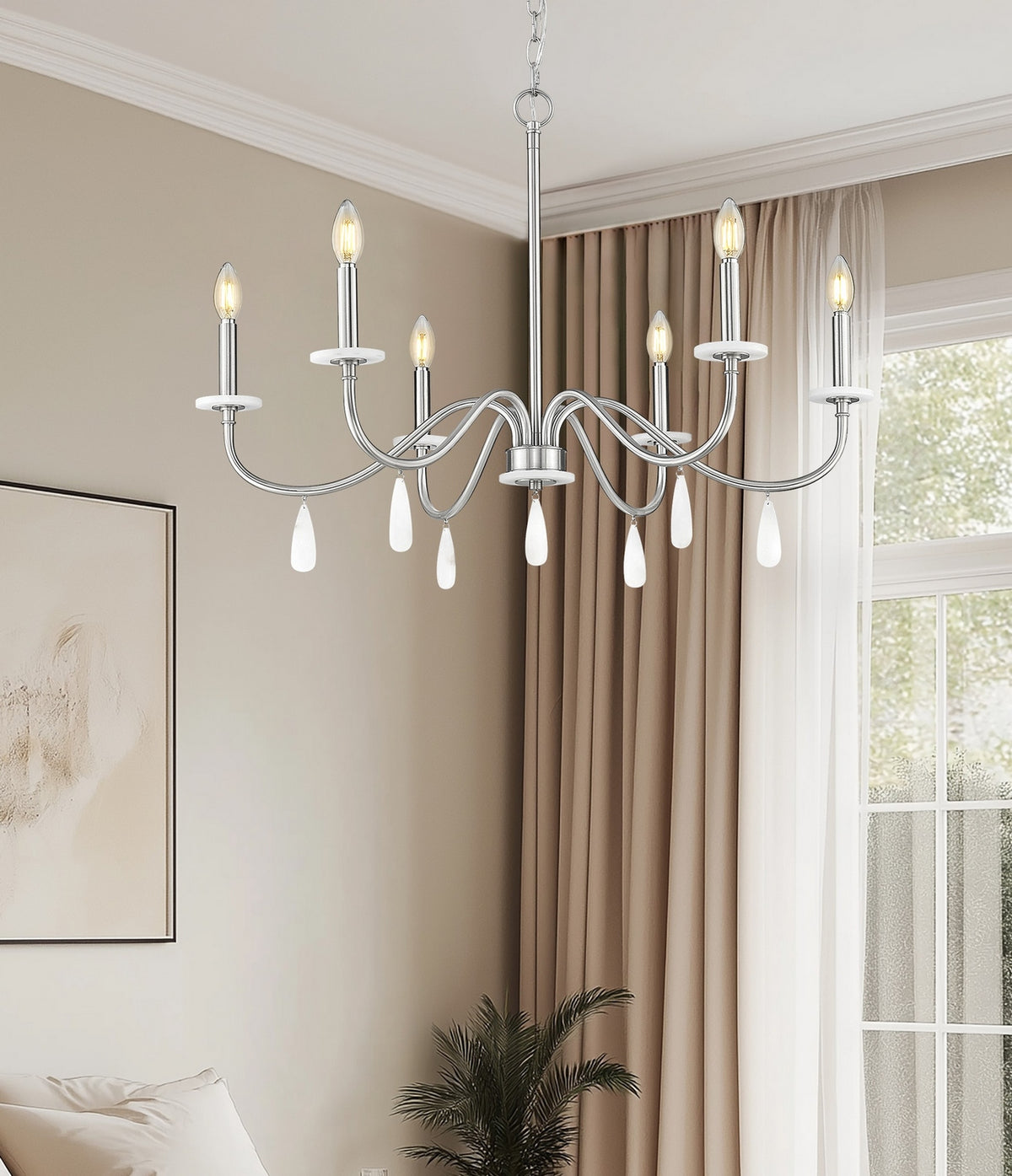 Lustre Toussant Nickel brossé, 32" – vue 8