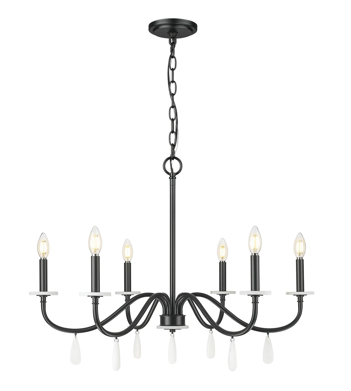 Lustre Toussant Noir mat, 32" – Z-Lite