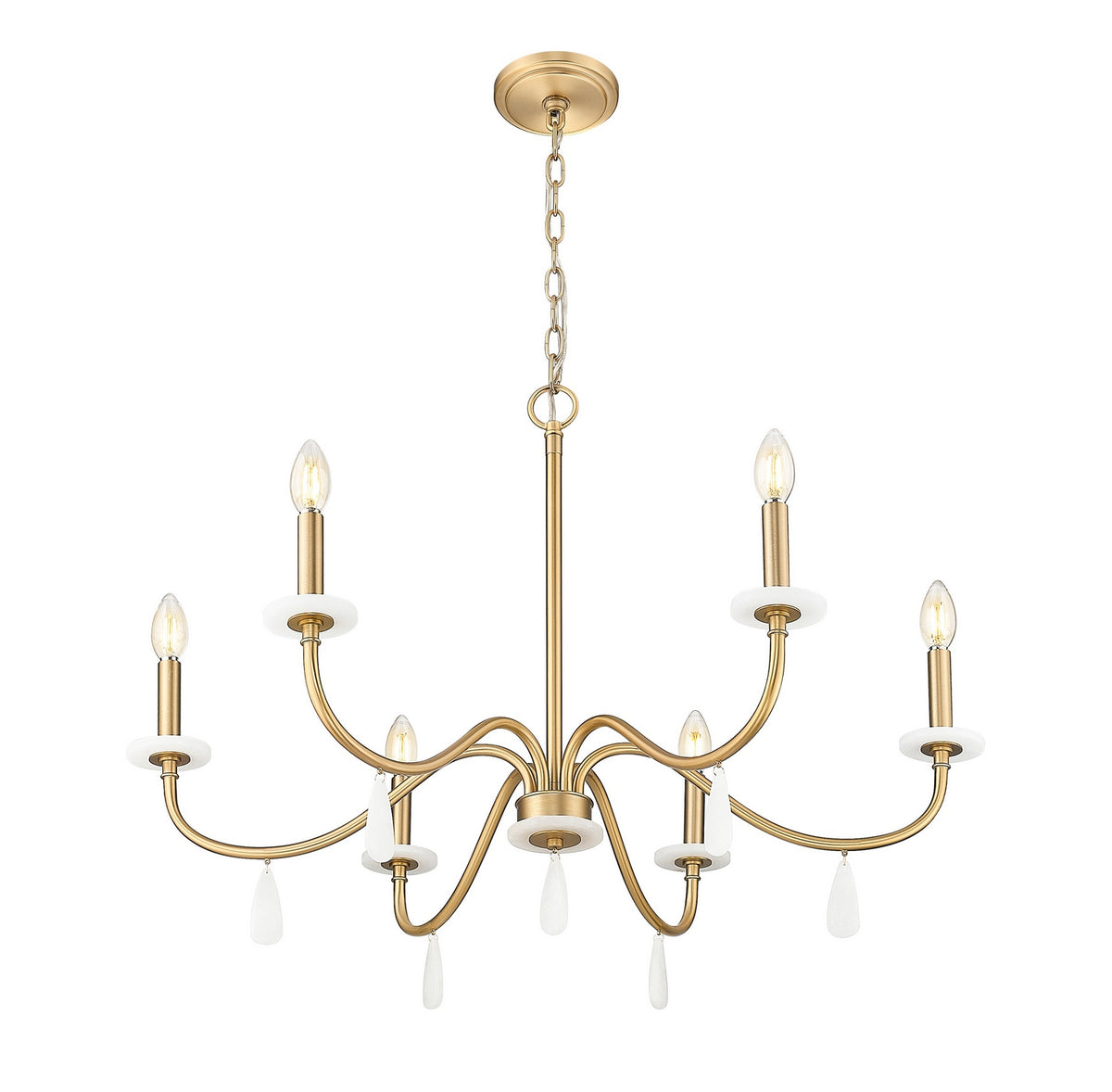 Lustre Toussant Or moderne, 32" – vue 3