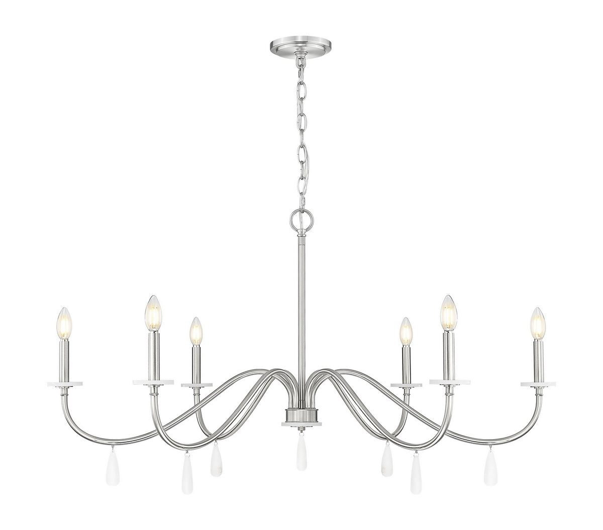 Lustre Toussant Nickel brossé, 45" – Z-Lite