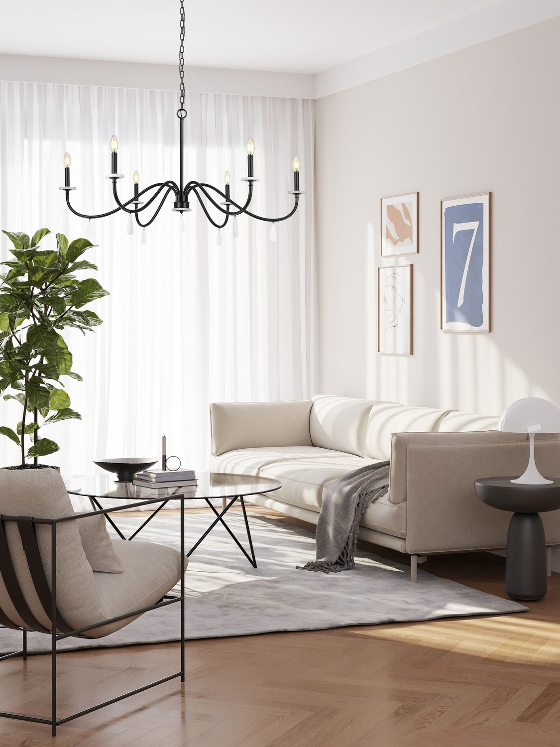 Lustre Toussant Noir mat, 45" – vue 7