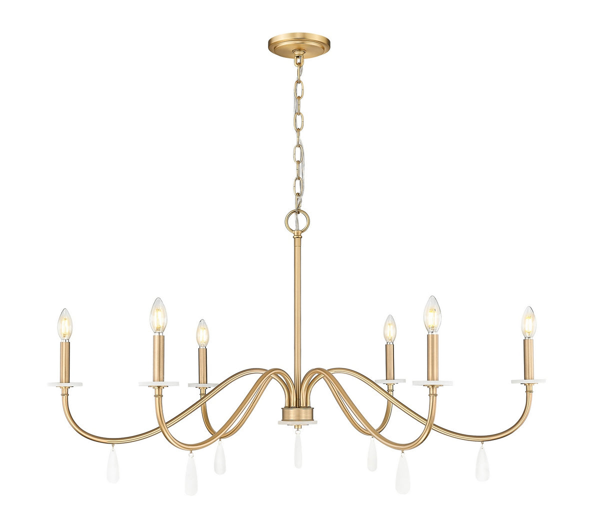Lustre Toussant Or moderne, 45" – Z-Lite