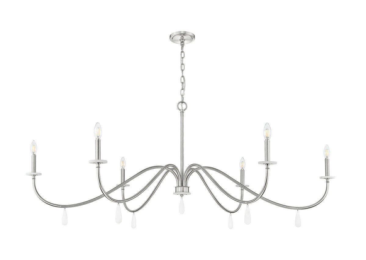 Lustre Toussant Nickel brossé, 63" – vue 2