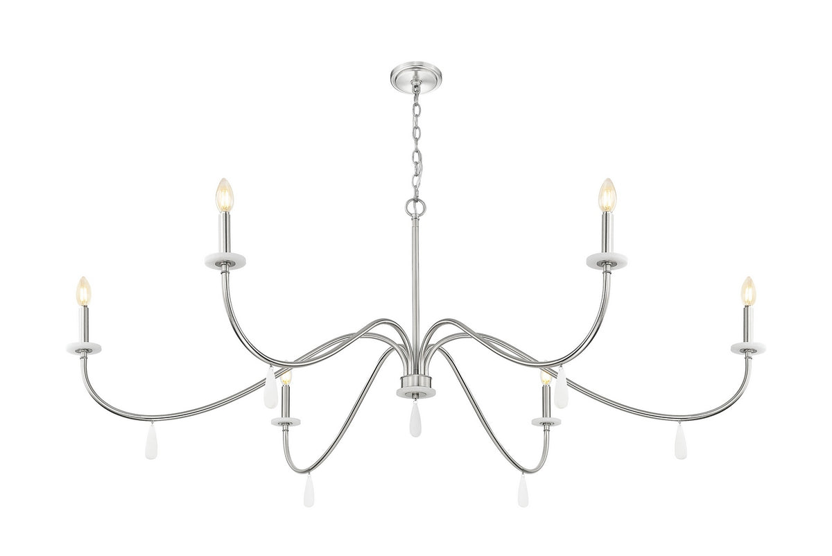 Lustre Toussant Nickel brossé, 63" – vue 3