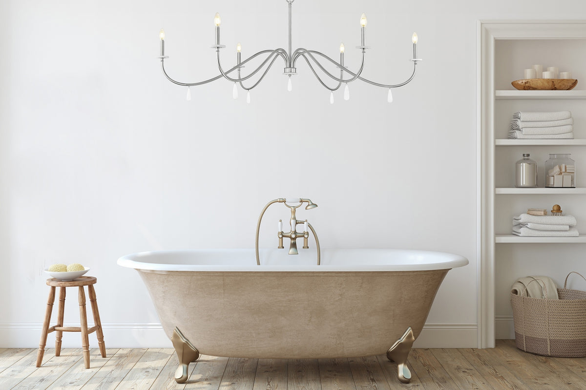 Lustre Toussant Nickel brossé, 63" – vue 7