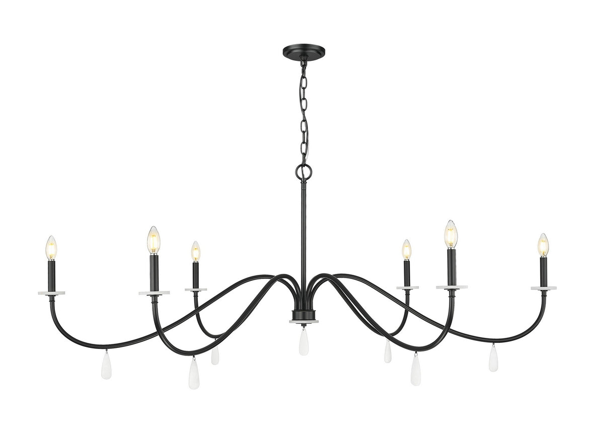 Lustre Toussant Noir mat, 63" – Z-Lite