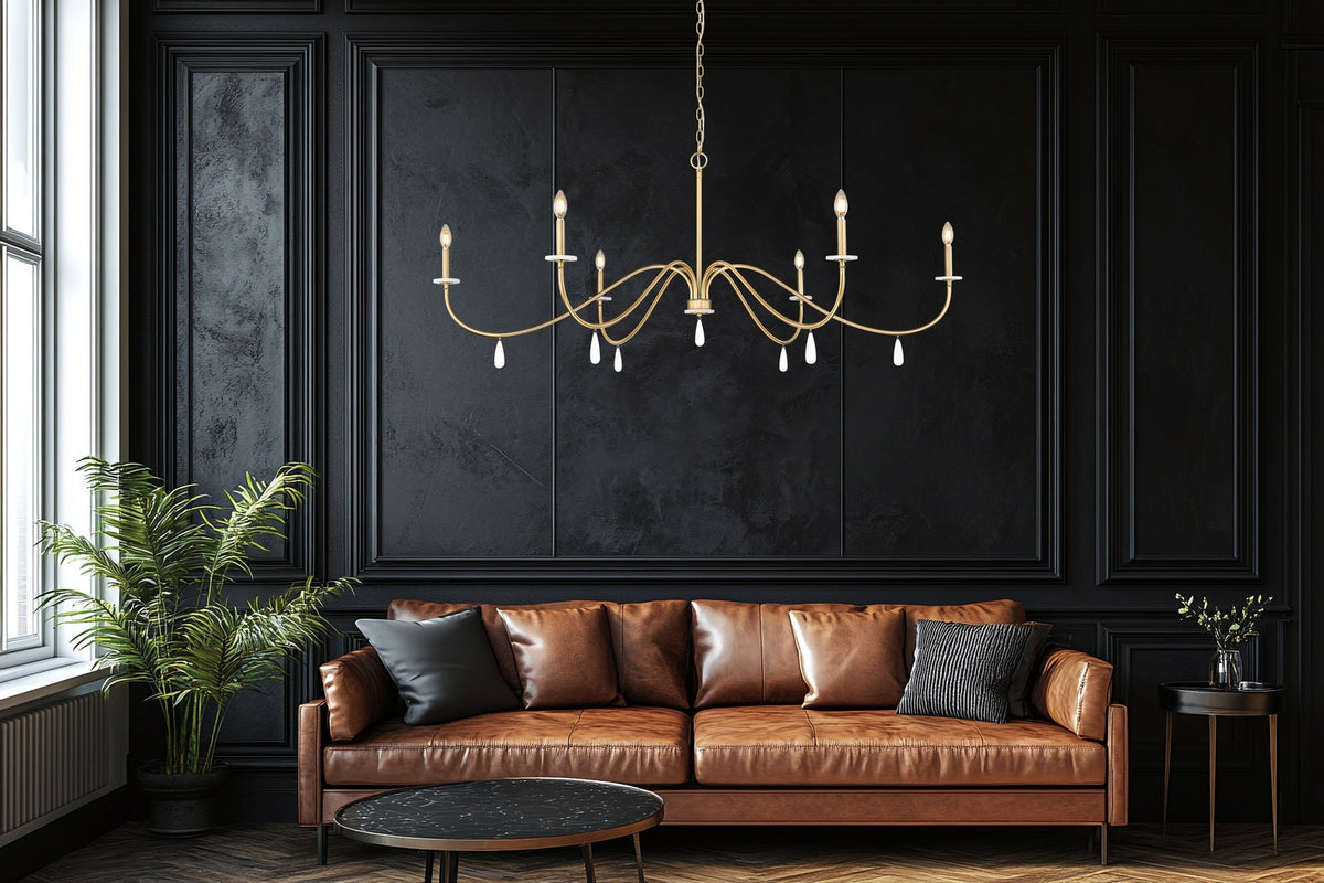 Lustre Toussant Or moderne, 63" – vue 7