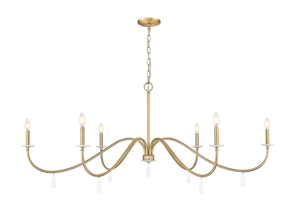 Lustre Toussant Or moderne, 63" – Z-Lite