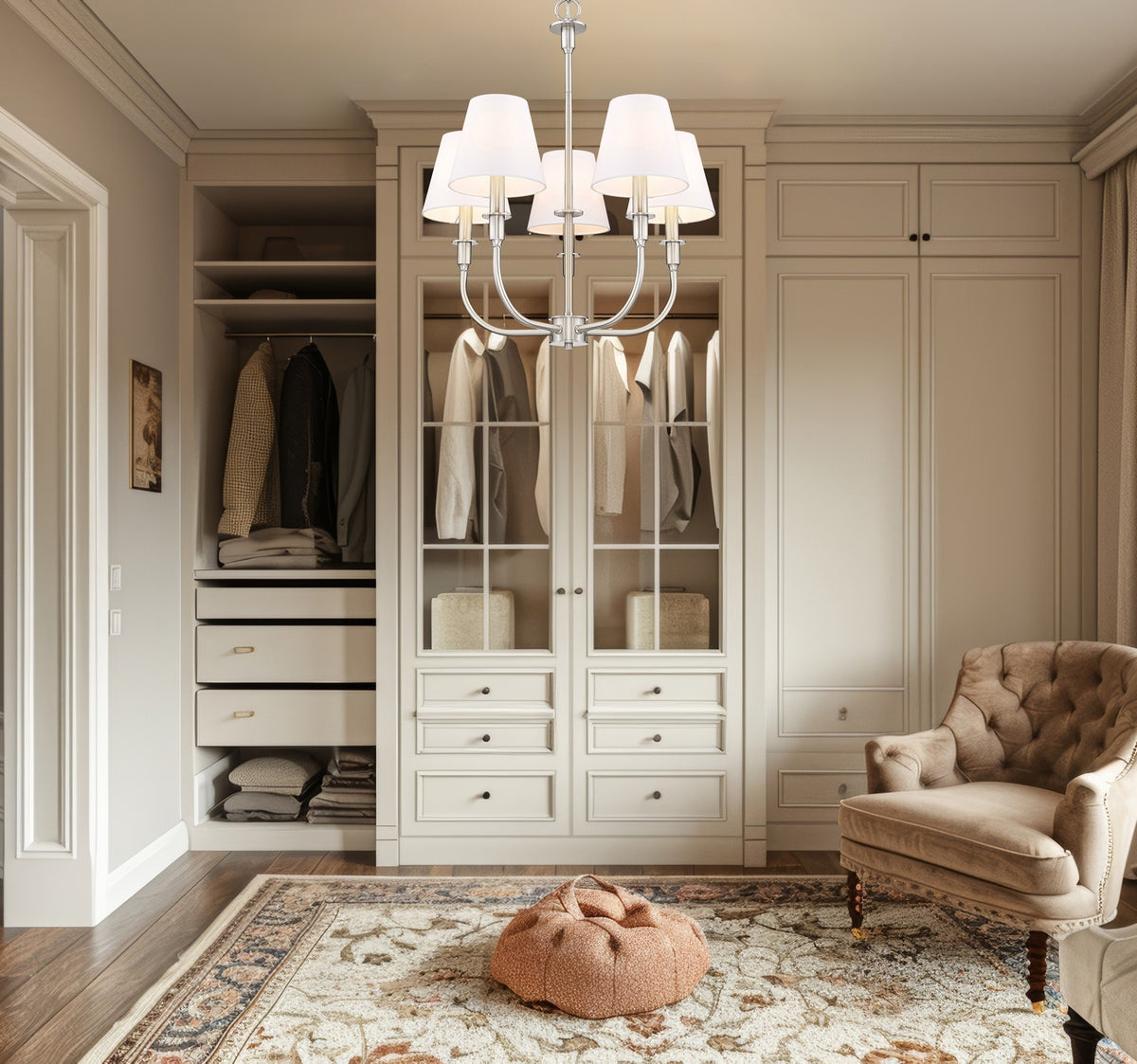 Lustre Tova Nickel brossé, 22 1/2" – vue 7