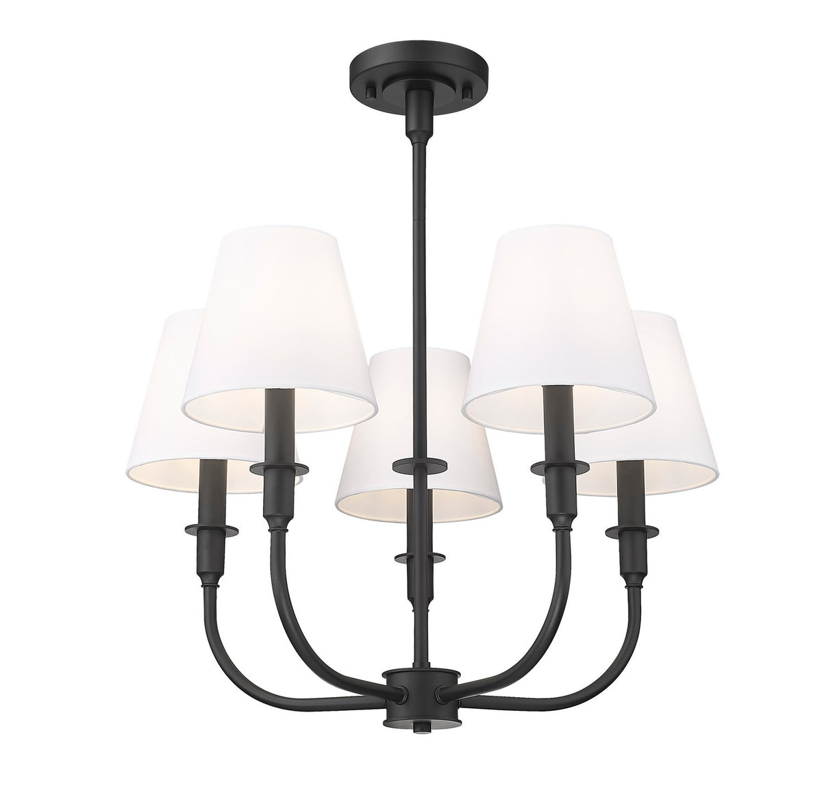 Lustre Tova Noir mat, 22 1/2" – vue 3