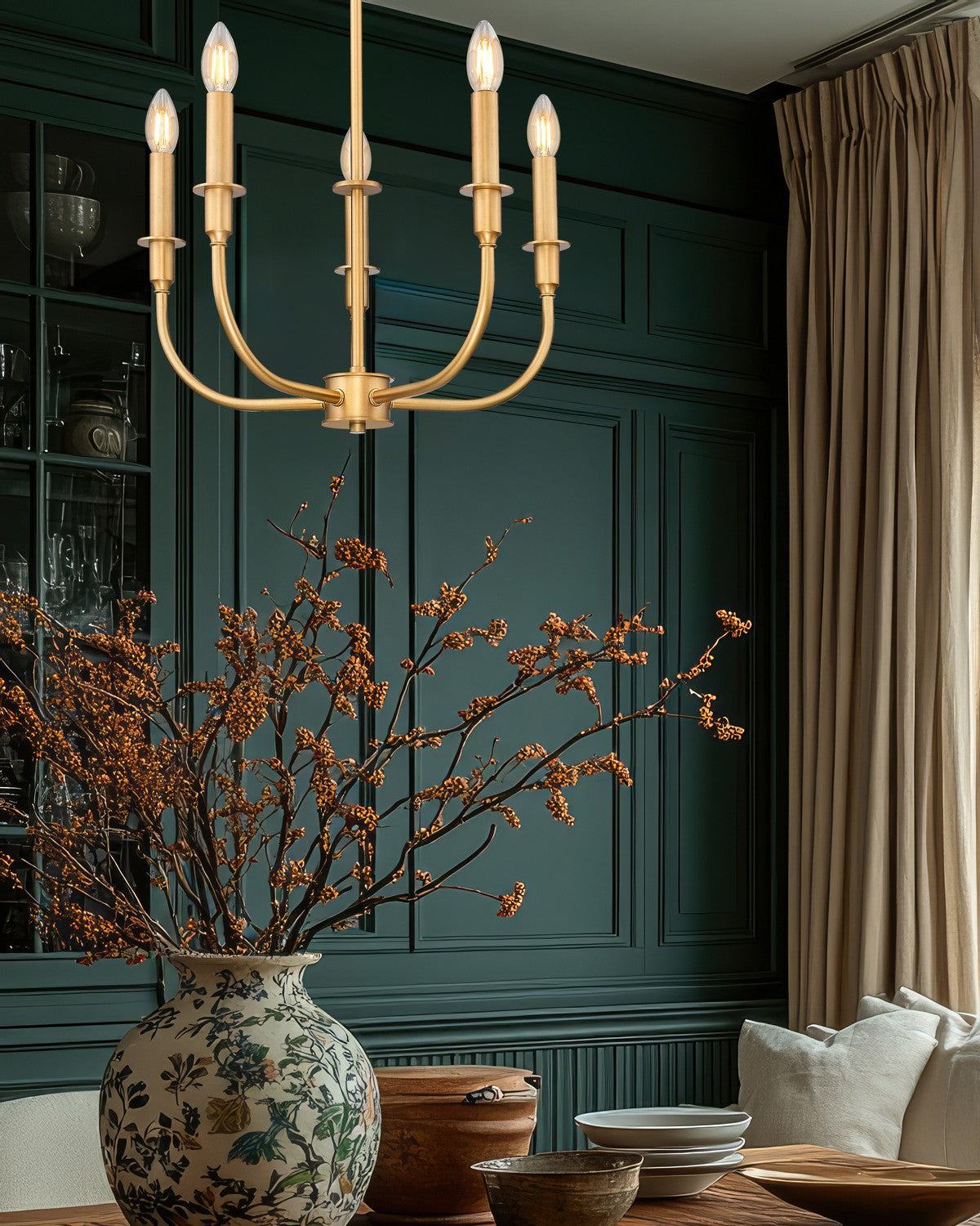 Lustre Tova Laiton frotté, 22 1/2" – vue 8