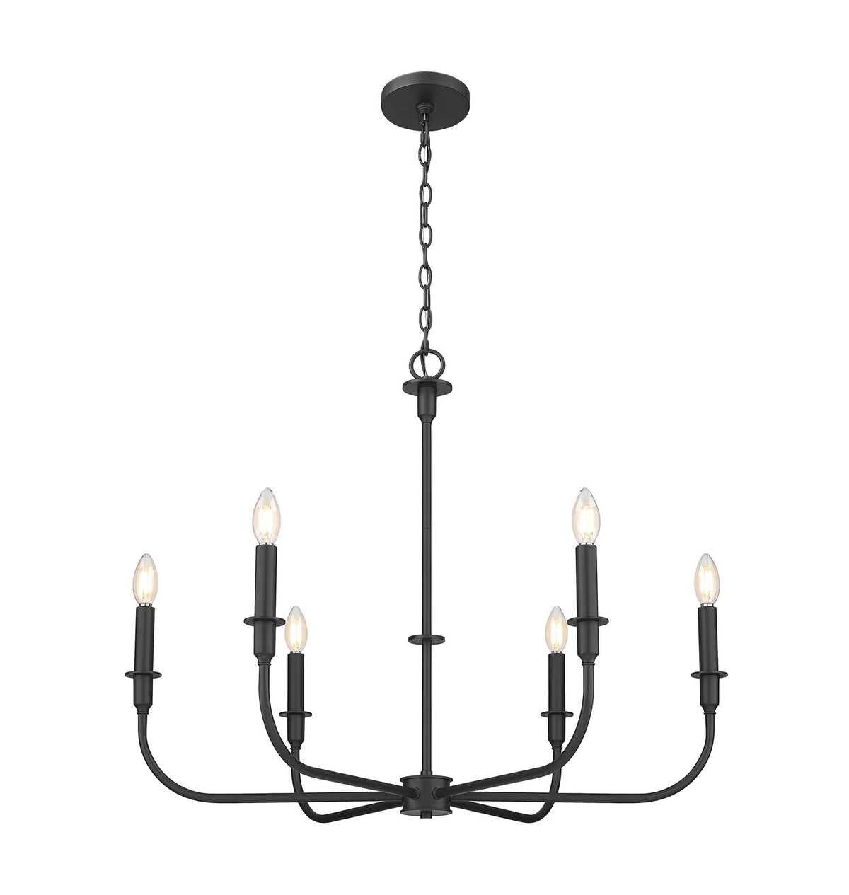 Lustre Tova Noir mat, 36 1/2" – vue 2