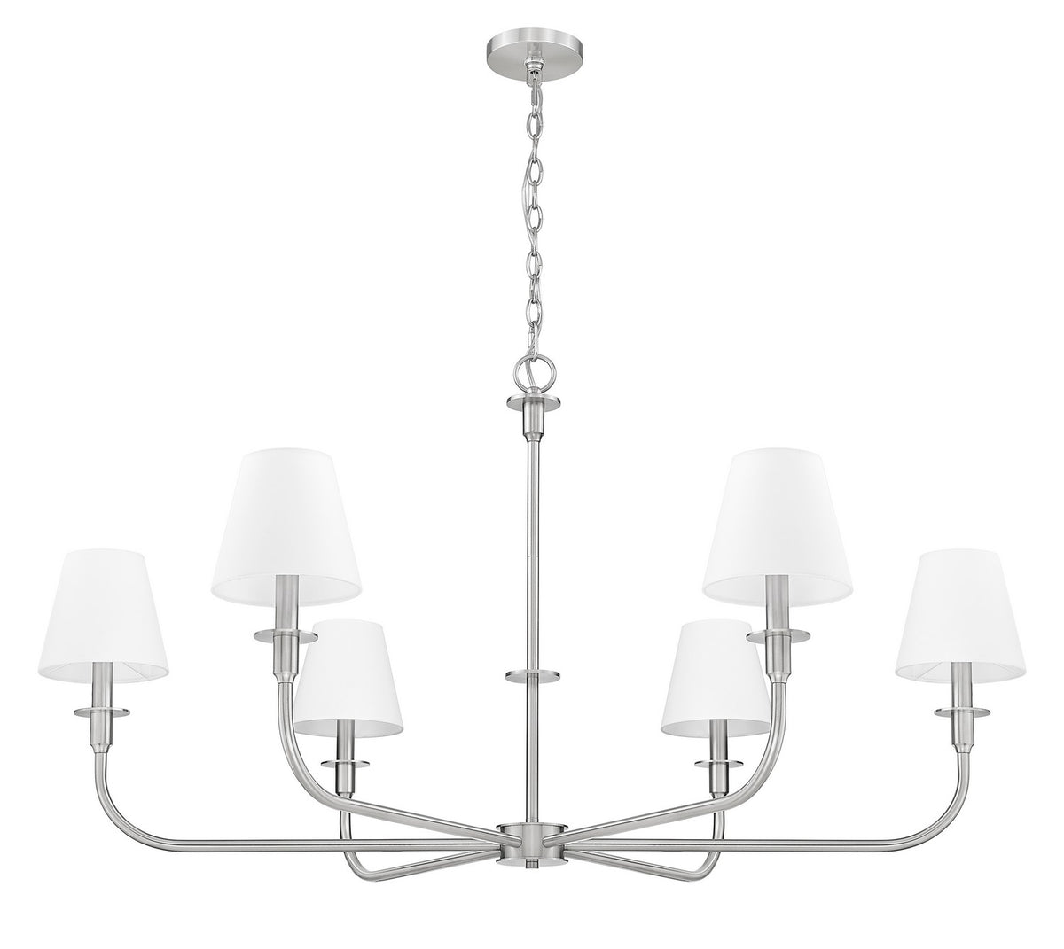 Lustre Tova Nickel brossé, 48 3/4" – vue 4