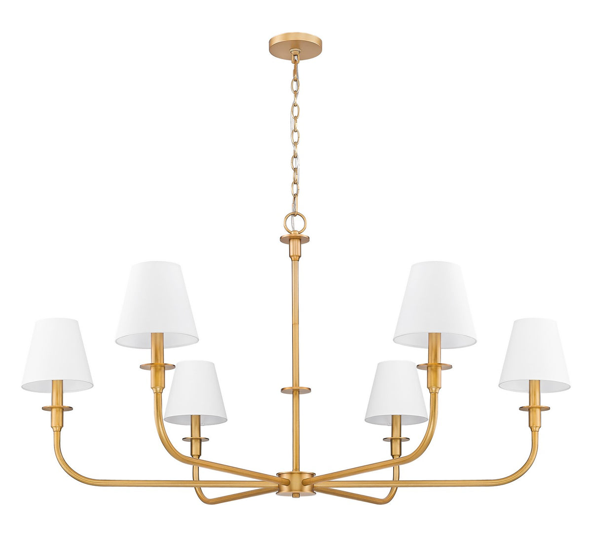 Lustre Tova Laiton frotté, 48 3/4" – vue 4