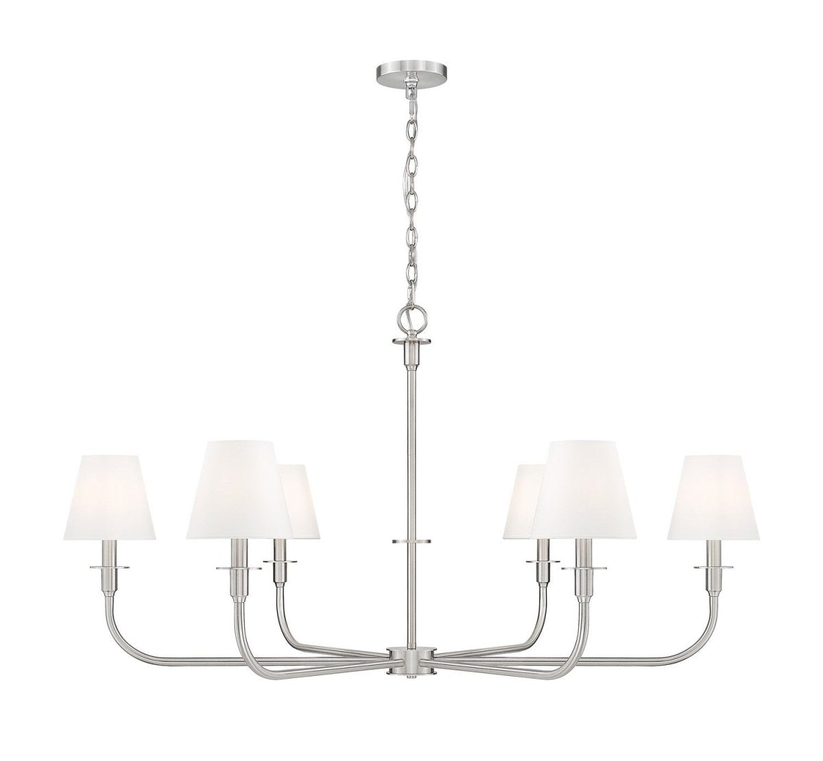 Lustre Tova - Nickel brossé 48 3/4" by Z-Lite | Luminaires & cie