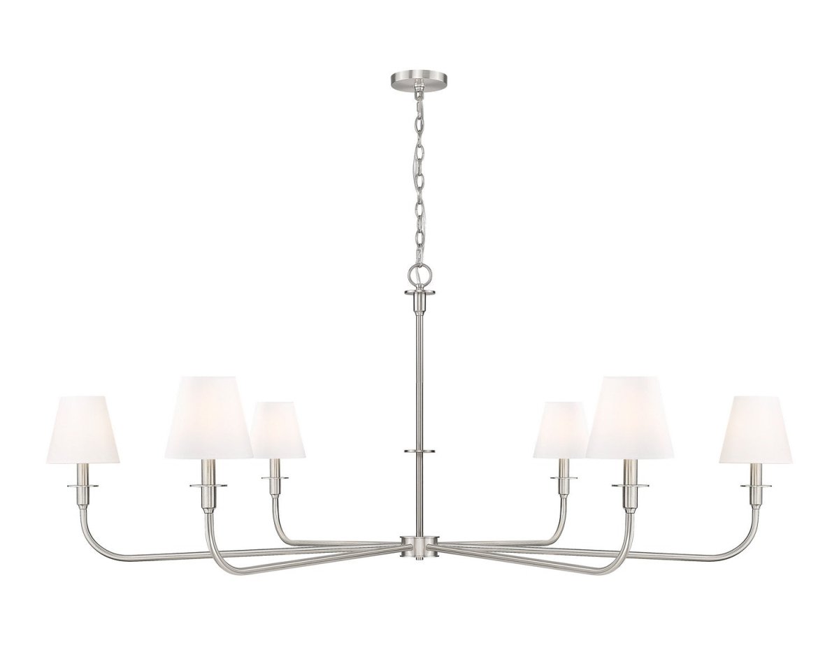 Lustre Tova - Nickel brossé 65 3/4" by Z-Lite | Luminaires & cie