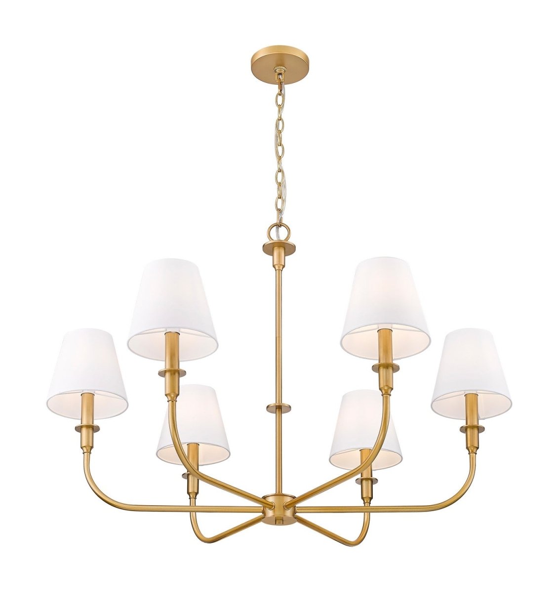 Lustre Tova - Laiton frotté 65 3/4" by Z-Lite | Luminaires & cie