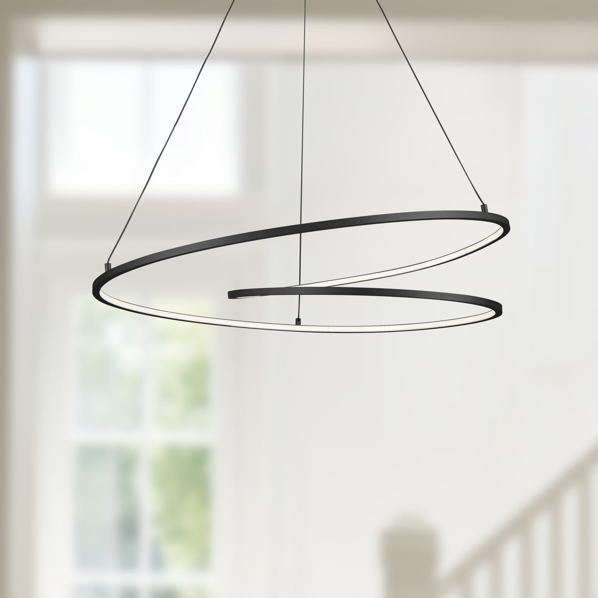 Lustre Twist Noir – vue 2