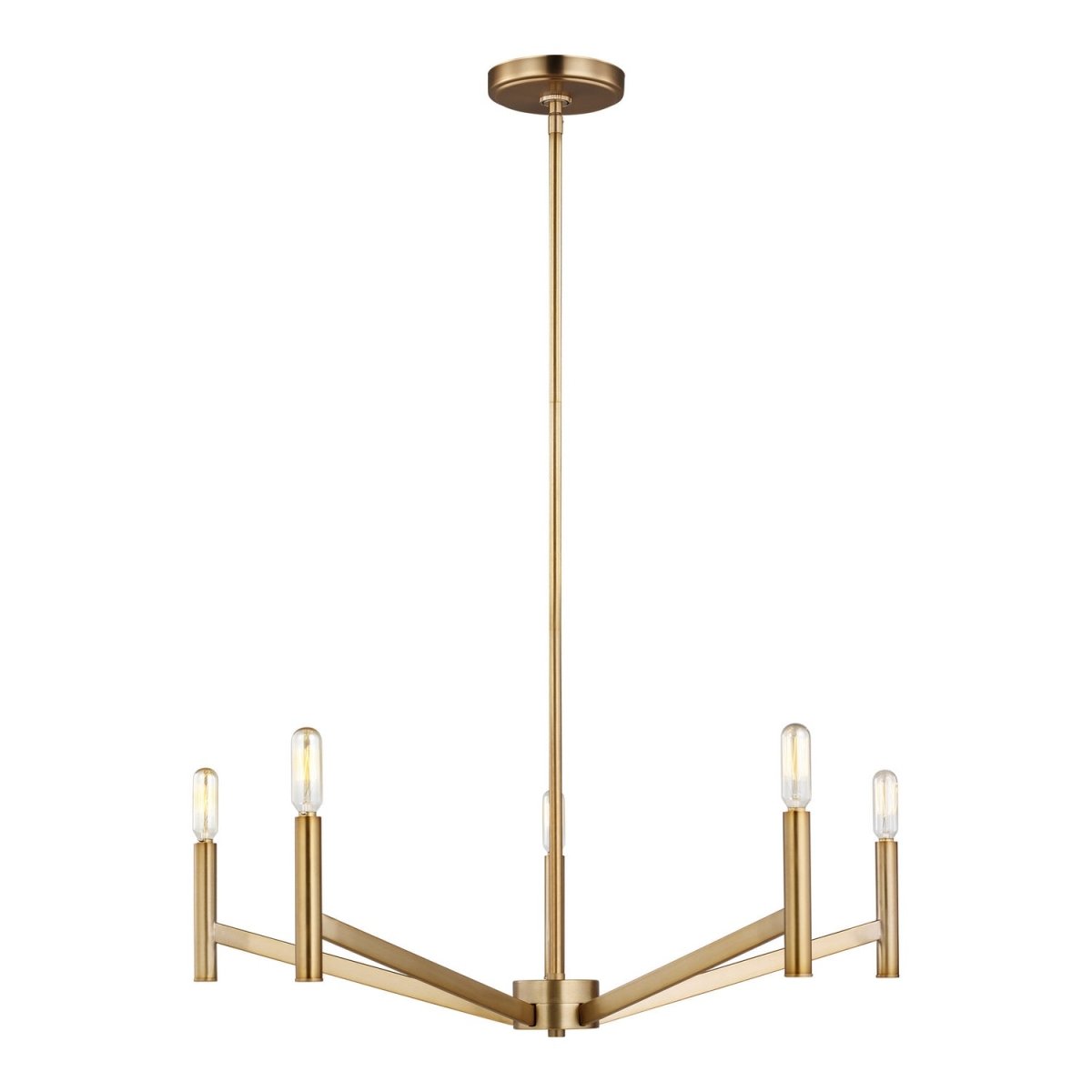 Lustre Vector - Laiton satiné 28" by Visual Comfort Studio | Luminaires & cie