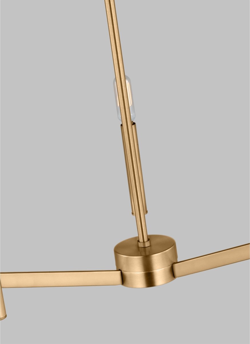 Lustre Vector - Nickel brossé 36" by Visual Comfort Studio | Luminaires & cie
