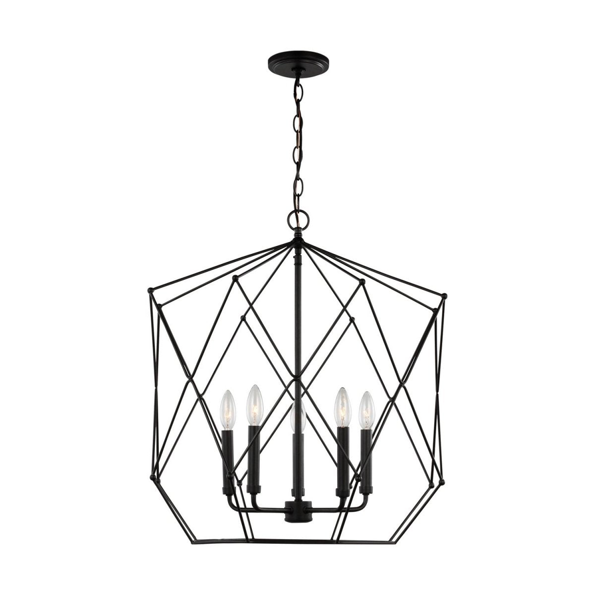 Lustre Zarra - Noir minuit 23" by Visual Comfort Studio | Luminaires & cie