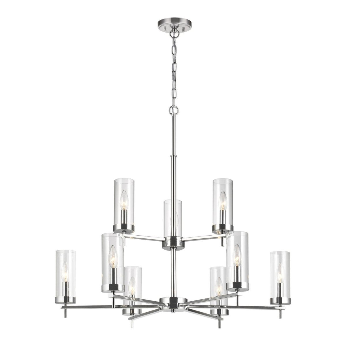 Lustre Zire - Chrome 32" by Visual Comfort Studio | Luminaires & cie