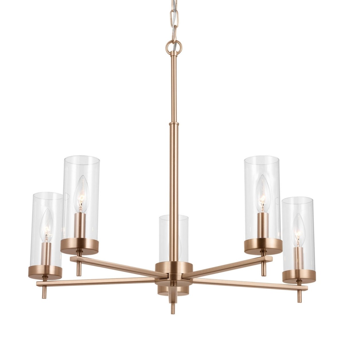 Lustre Zire - Nickel brossé 32" by Visual Comfort Studio | Luminaires & cie