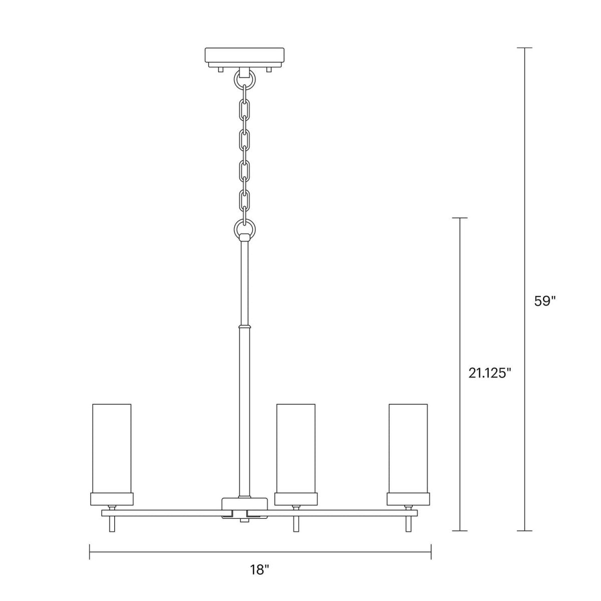 Lustre Zire - Nickel brossé 32" by Visual Comfort Studio | Luminaires & cie