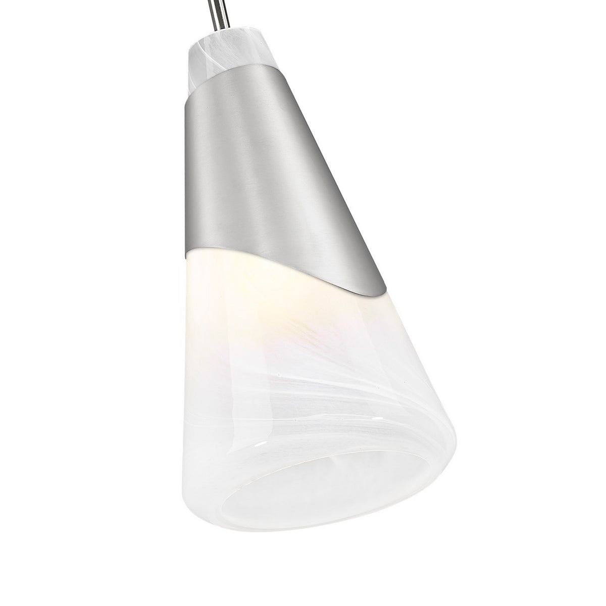 Mini-suspension Aimie Câble, Nickel brossé, 13 1/4" – vue 4
