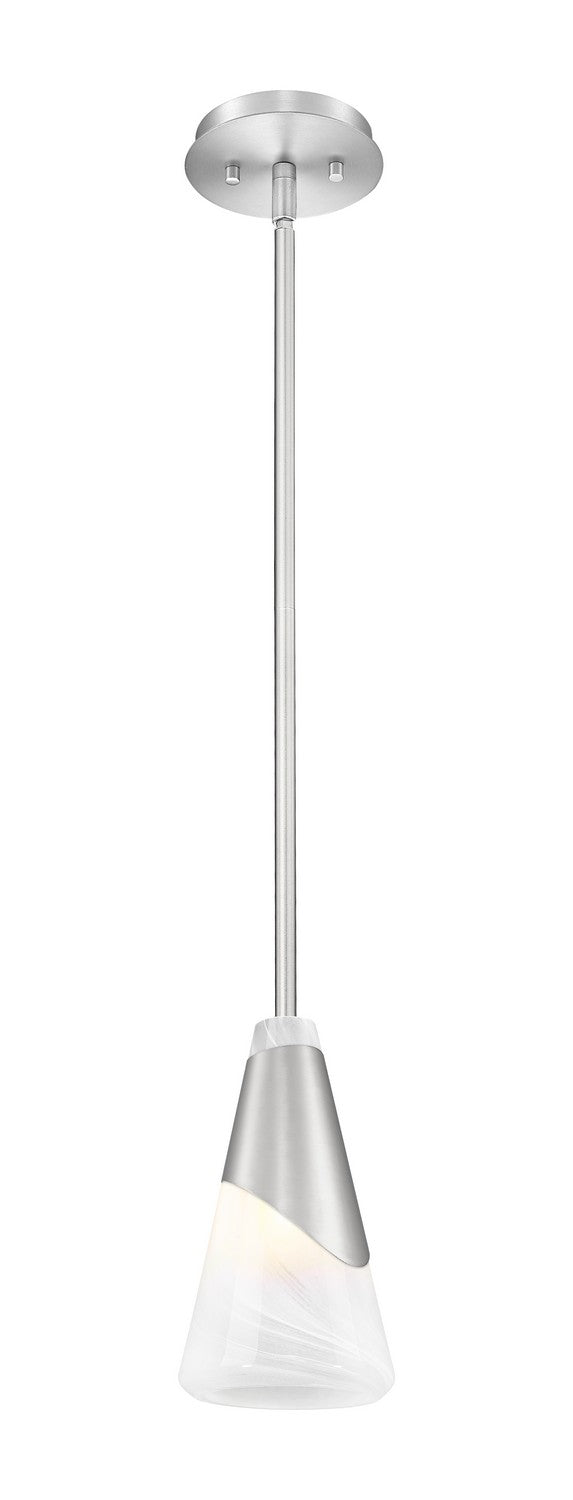 Mini-suspension Aimie Tige, Nickel brossé, 13 1/4" – vue 2