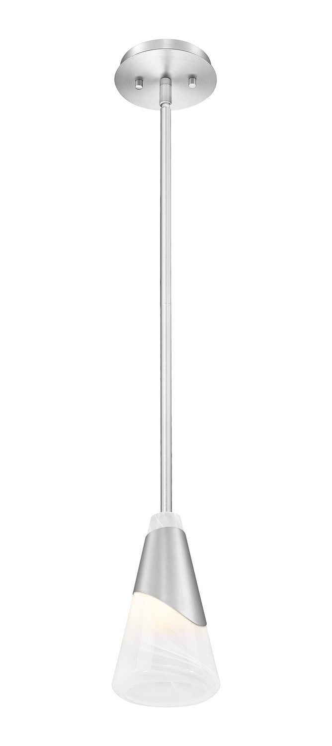 Mini-suspension Aimie Tige, Nickel brossé, 13 1/4" – vue 3