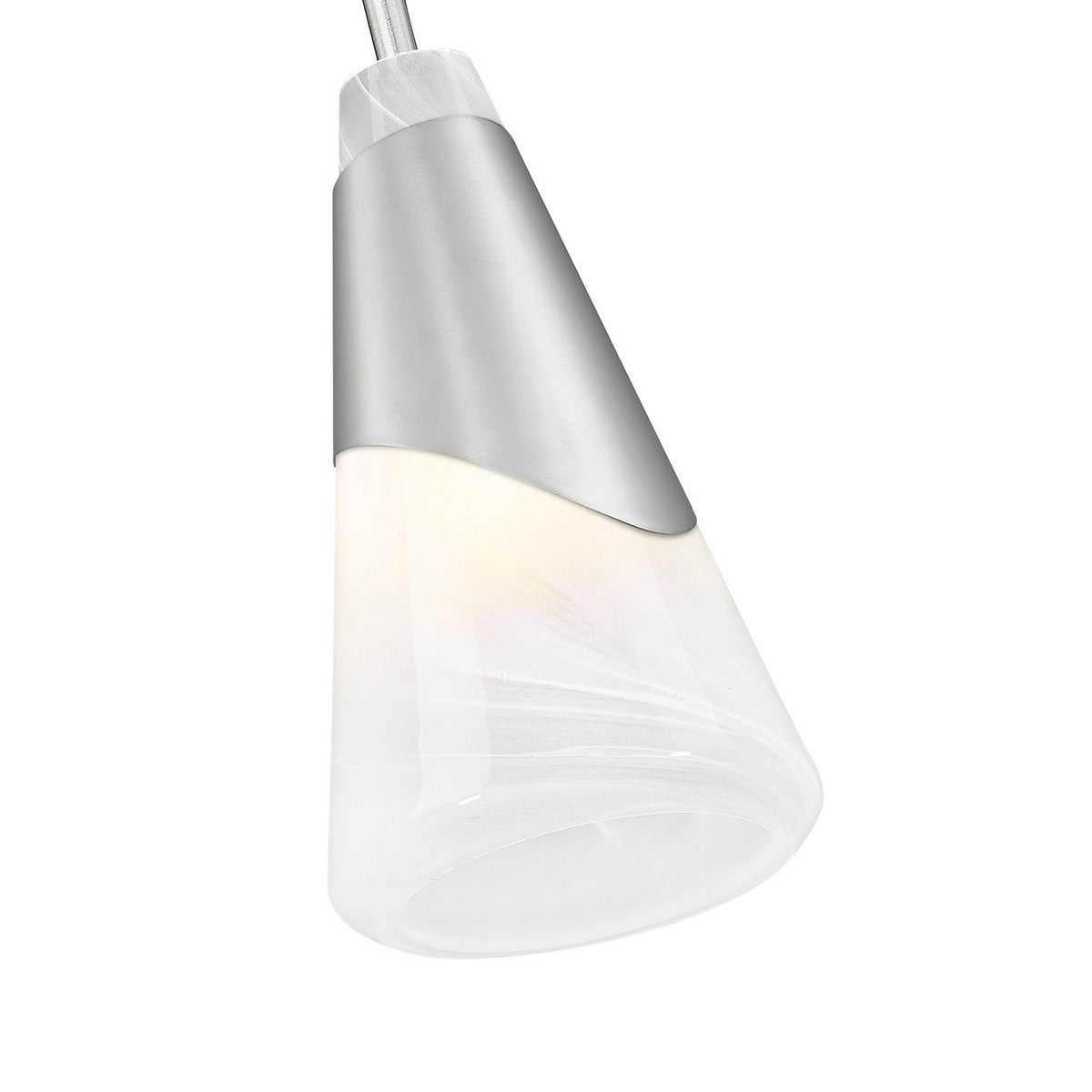 Mini-suspension Aimie Tige, Nickel brossé, 13 1/4" – vue 4