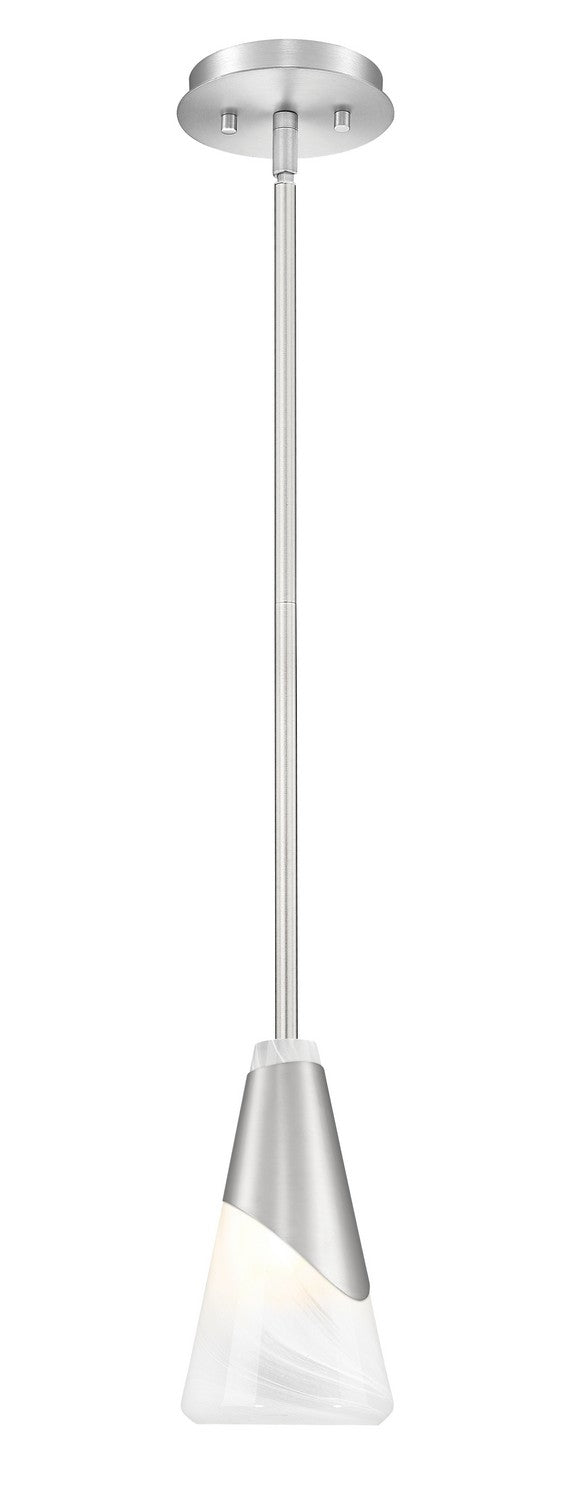 Mini-suspension Aimie Tige, Nickel brossé, 13 1/4" – Z-Lite