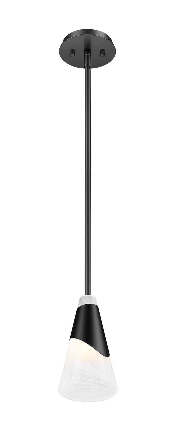 Mini-suspension Aimie Tige, Noir mat, 13 1/4" – vue 3