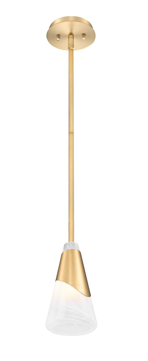 Mini-suspension Aimie Tige, Or moderne, 13 1/4" – vue 3