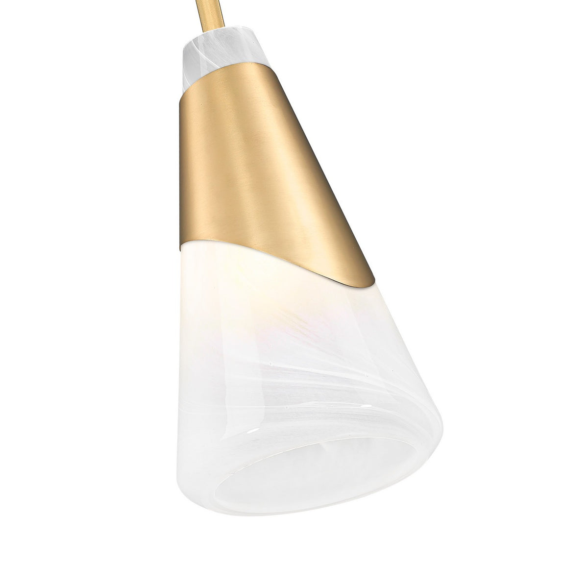 Mini-suspension Aimie Tige, Or moderne, 13 1/4" – vue 4