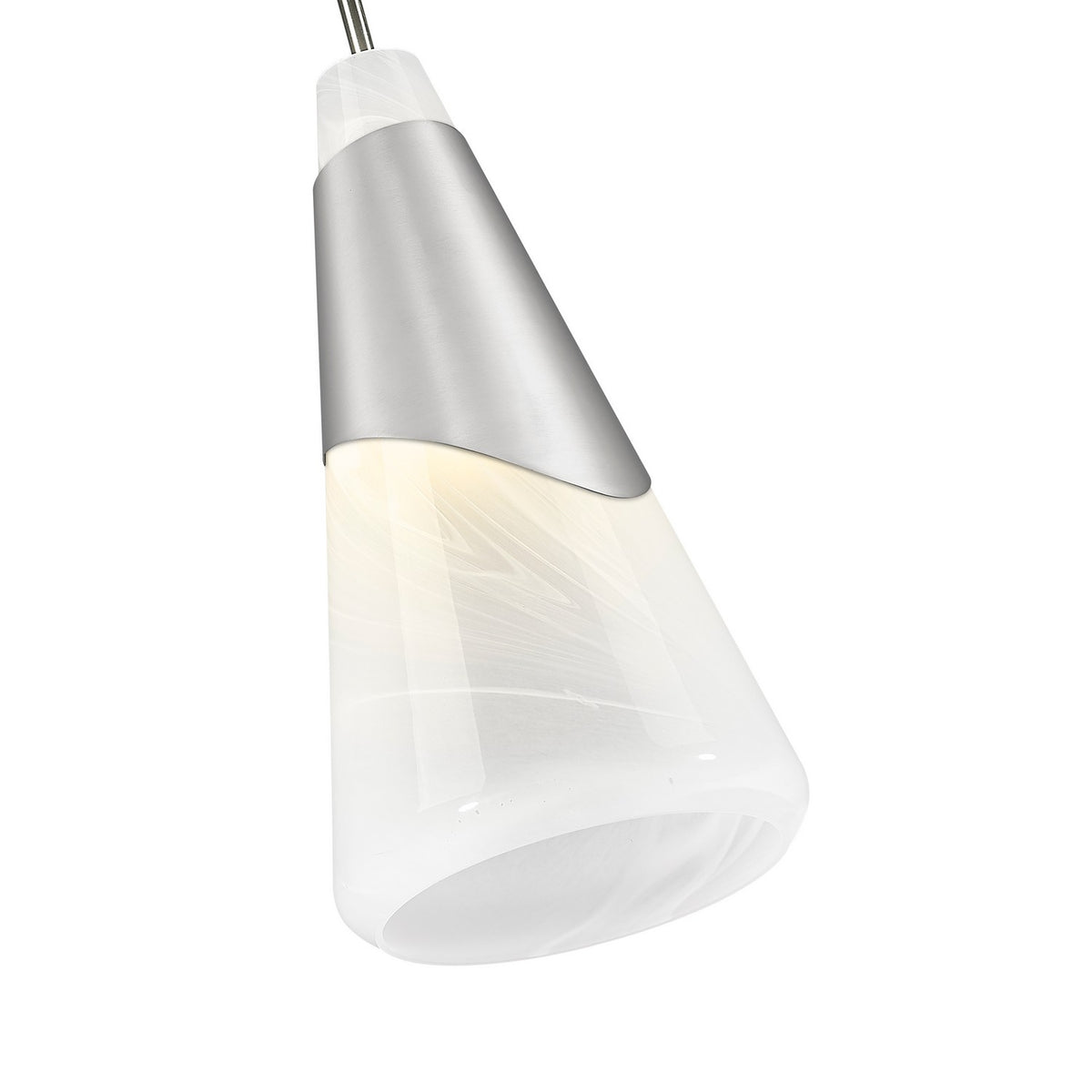 Mini-suspension Aimie Câble, Nickel brossé, 15 3/4" – vue 4