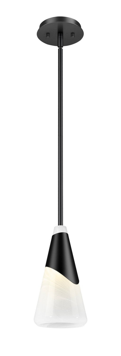 Mini-suspension Aimie Tige, Noir mat, 15 3/4" – vue 3
