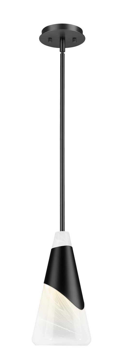 Mini-suspension Aimie Tige, Noir mat, 15 3/4" – Z-Lite