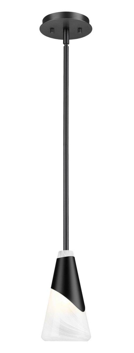 Mini-suspension Aimie - Tige Noir mat 13 1/4" by Z-Lite | Luminaires & cie