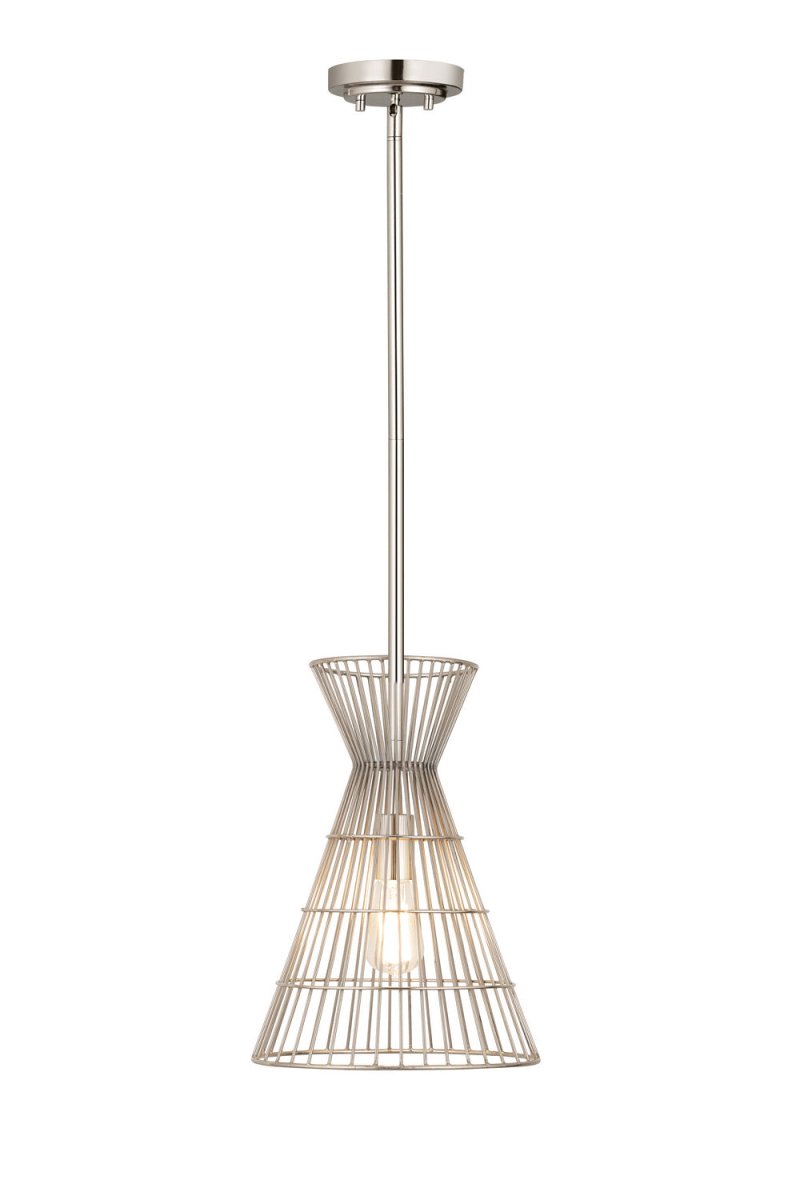 Mini-suspension Alito - Nickel poli by Z-Lite | Luminaires & cie